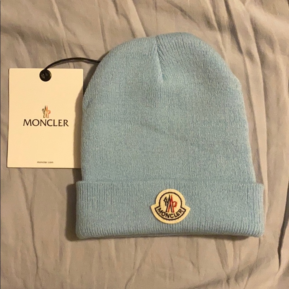 Blue Moncler hat